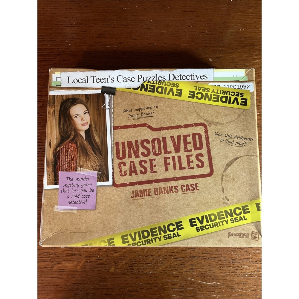 UNSOLVED CASE FILES Jamie Banks Cold Case Murder Mystery Game New & Sealed